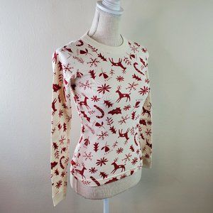 Nanna Andersson Childrens Organic Cotton Candycane Holiday Sleeper Pajama Set